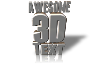 Awesome 3D Text in 3D Box Shot Pro