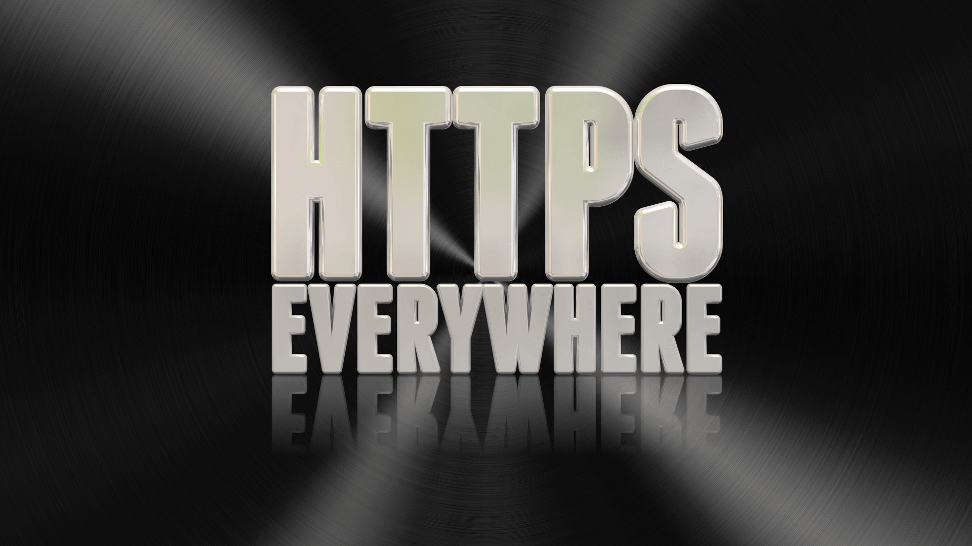 HTTPS Everywhere 3D Text